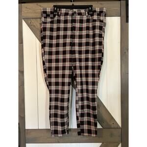 Torrid Plaid High-Rise Pixie Skinny Pants Plus Size 20T Punk, Y2K, 90s NWT!